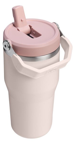 Svetloružová termoska z nehrdzavejúcej ocele 600 ml IceFlow™ Flip Straw 2.0 Tumbler Rose Quartz – Stanley