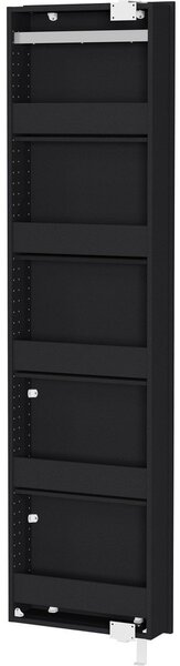 Antracitová predsieňová skrinka 50x195x18 cm Rotary – Germania
