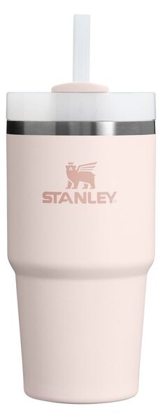 Svetloružová termoska so slamkou z nehrdzavejúcej ocele 600 ml Quencher H2.0 FlowState Tumbler Rose Quartz – Stanley
