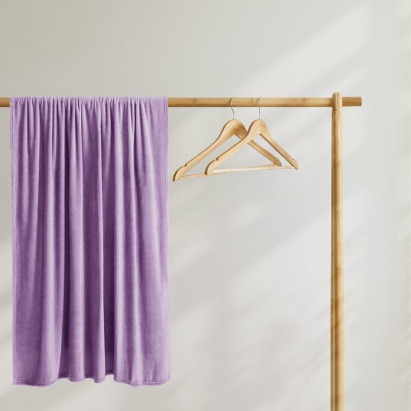 Fialová deka z mikrovlákna DecoKing Mic, 160 × 210 cm