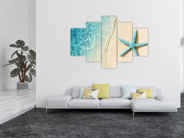 Obraz - Hviezdica na pláži (150x105 cm)