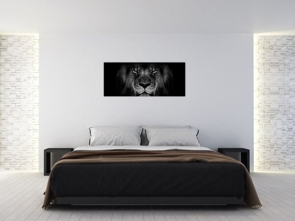 Obraz - Lev a jeho majestátnosť (120x50 cm)