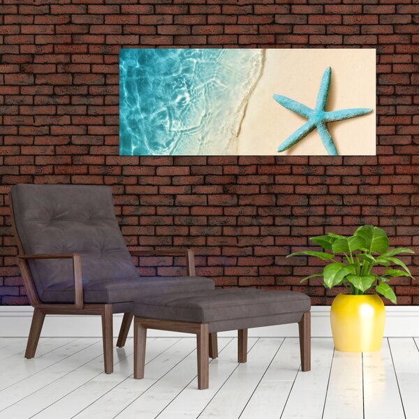 Obraz - Hviezdica na pláži (120x50 cm)