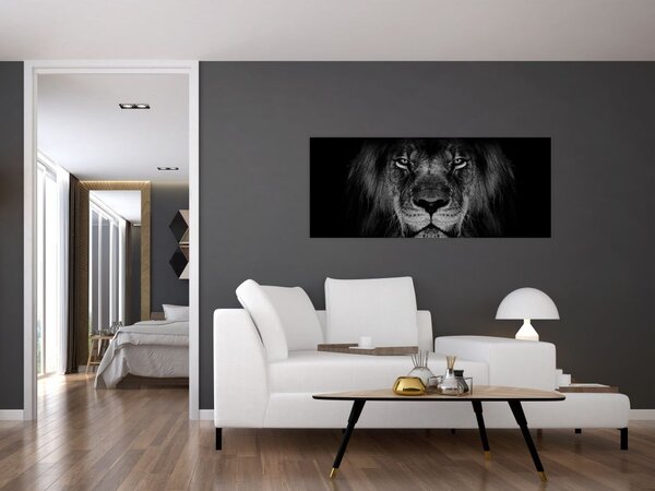 Obraz - Lev a jeho majestátnosť (120x50 cm)