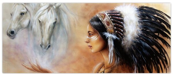 Obraz - Kúzla indiánov (120x50 cm)