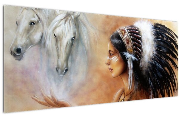 Obraz - Kúzla indiánov (120x50 cm)