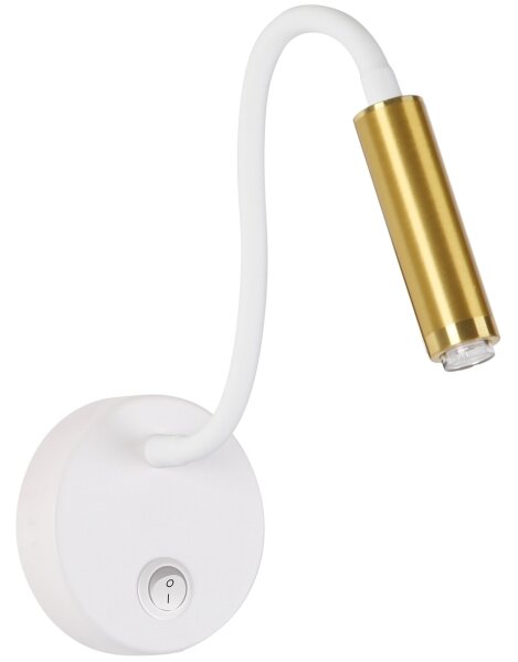 Brilagi - LED Stmievateľná flexibilná nástenná lampa MAYA 1xG9/4W/230V biela/zlatá