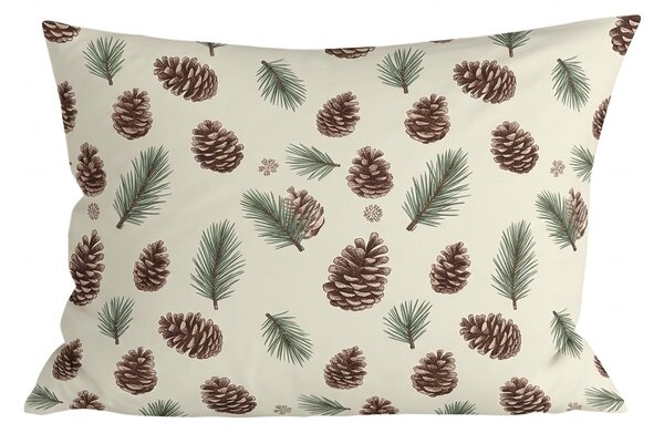 Bavlnená obliečka na vankúš PINE CONES 50x70 cm, farebný