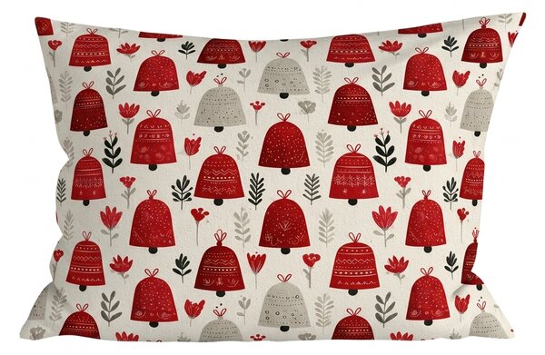 Bavlnená obliečka na vankúš CHRISTMAS BELLS 50x70 cm, farebný