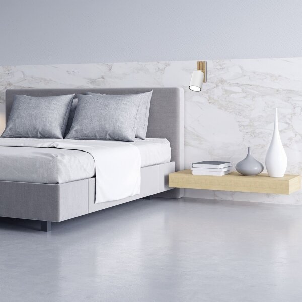 Nástenné bodové svietidlo TERRA 1xGU10/8W/230V biela/dub