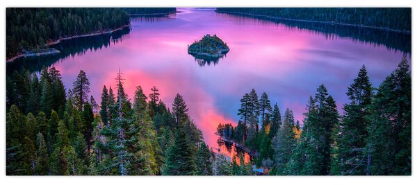 Obraz - Jazero Tahoe, Sierra Nevada, Kalifornia, USA (120x50 cm)