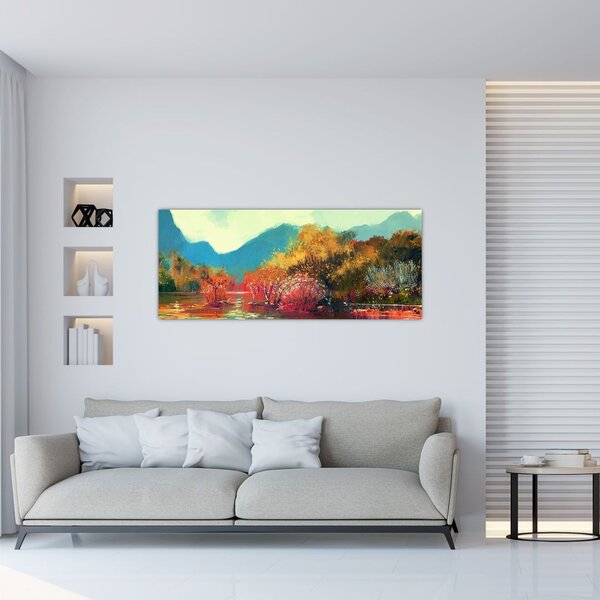 Obraz - Farby jesene (120x50 cm)
