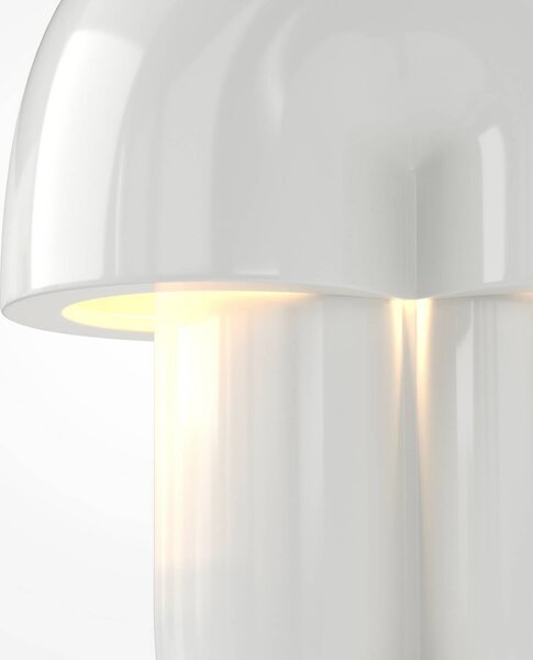 Maytoni Stolová LED lampa Hope, biela, keramika, výška 35 cm, 3000 K, Biela / opálová, Obývacia izba / jedáleň, Keramický, Škandinávsky, Stojacie svietidlo