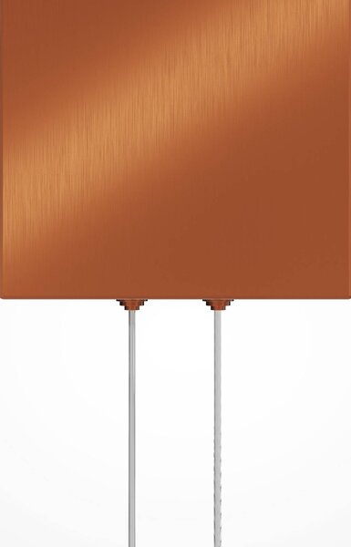 Maytoni LED závesné svietidlo Quadro, meď/koňak, sklo, 3000 K, 24 cm, Krémová / jantárovo žltá, Obývacia izba / jedáleň, Sklo, Moderný, Závesné svietidlo