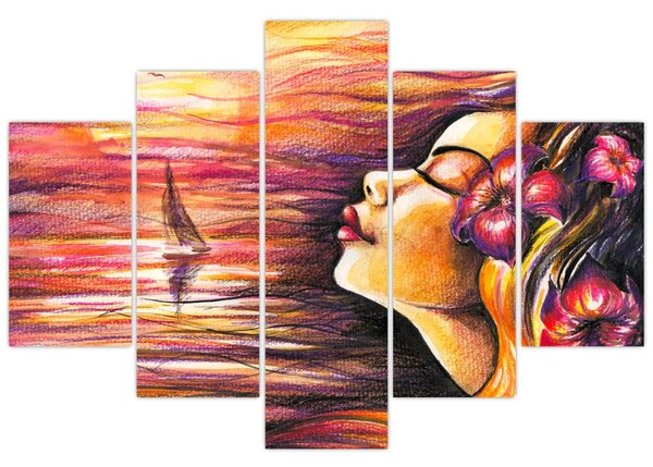 Obraz - Spomienky na leto (150x105 cm)