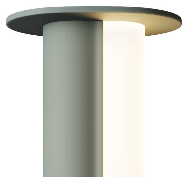 Maytoni Stolová LED lampa na akumulátor Asym, zelená, kovová, 2700 K, 2 W, Zelená, Obývacia izba / jedáleň, kov, Škandinávsky, Stojacie svietidlo