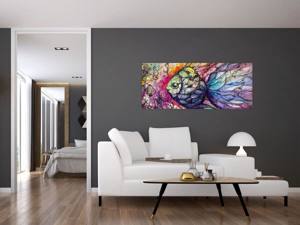 Obraz - Farebná rybička (120x50 cm)