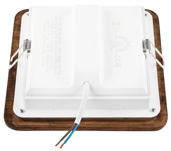 LED podhľadové svietidlo WOODY SPOT LED/17W/230V 3000K čerešňa 18,5x18,5 cm