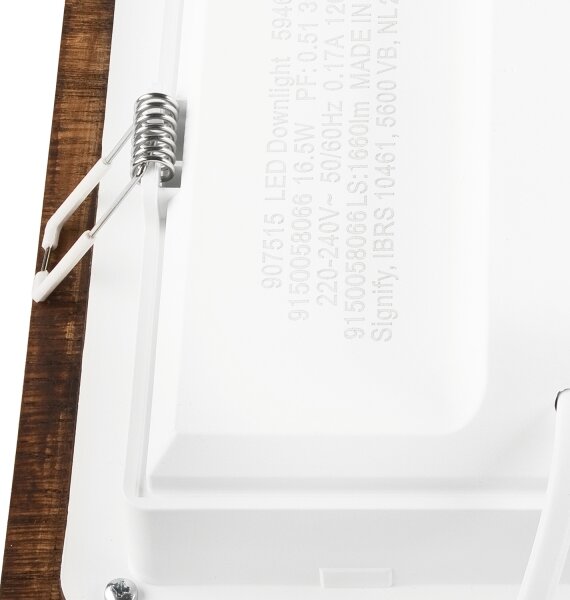 LED podhľadové svietidlo WOODY SPOT LED/17W/230V 3000K čerešňa 18,5x18,5 cm