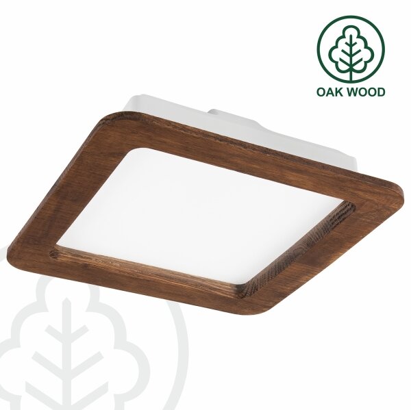 LED podhľadové svietidlo WOODY SPOT LED/17W/230V 3000K čerešňa 18,5x18,5 cm