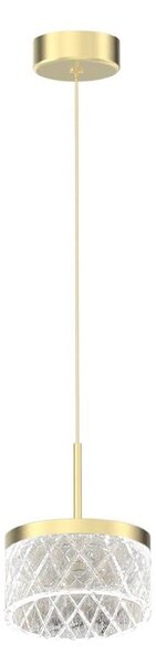 LED Luster na lanku ELEGANCE LED/9W/230V pr. 15 cm zlatá