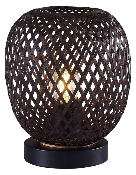 Stolná lampa ZANZIBAR 1xE27/20W/230V pr. 18 cm bambus