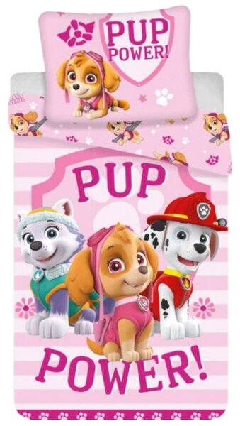 Obliecky Disney Paw Patrol ružový 140x200cm+90x70cm Setino