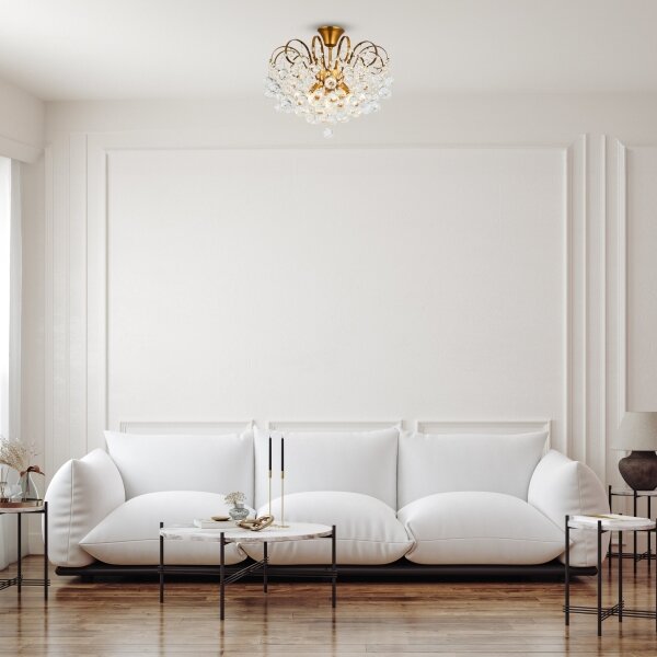 Brilagi - Prisadený luster CRYSTAL 6xE14/60W/230V bronzová