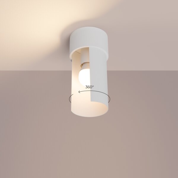 Sollux SL.1673 - Stropné svietidlo FLASH 1xE27/15W/230V biela