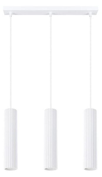 Sollux SL.1537 - Luster na lanku KARBON 3xGU10/10W/230V biela
