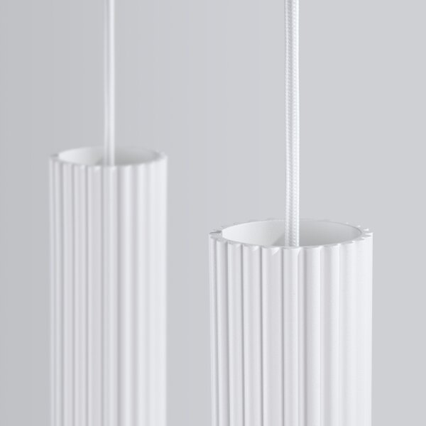 Sollux SL.1536 - Luster na lanku KARBON 2xGU10/10W/230V biela
