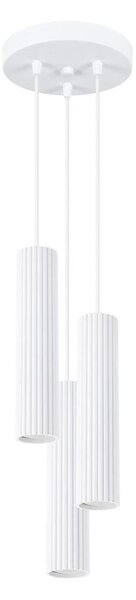 Sollux SL.1538 - Luster na lanku KARBON 3xGU10/10W/230V biela