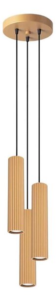 Sollux SL.1557 - Luster na lanku KARBON 3xGU10/10W/230V zlatá