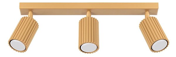 Sollux SL.1562 - Bodové svietidlo KARBON 3xGU10/10W/230V zlatá