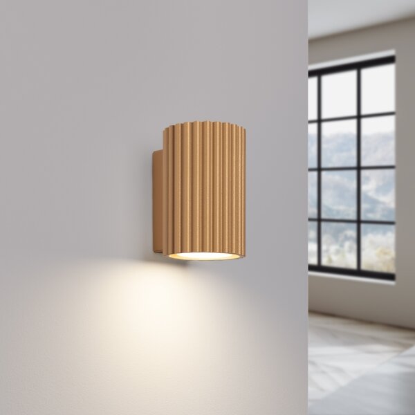 Sollux SL.1650 - Nástenné svietidlo KARBON 1xGU10/10W/230V zlatá