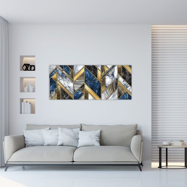 Obraz umelecké abstrakcie (120x50 cm)