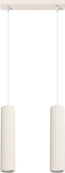 Sollux SL.1593 - Luster na lanku KARBON 2xGU10/10W/230V krémová