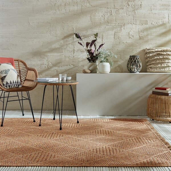 Vnútorný a vonkajší koberec v prírodnej farbe 120x170 cm Nora Diamond – Flair Rugs