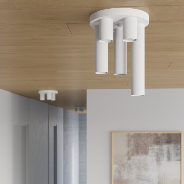 Sollux SL.1465 - Bodové svietidlo LAGOS 5xGU10/10W/230V biela