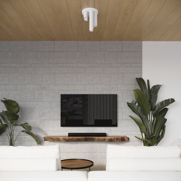 Sollux SL.1465 - Bodové svietidlo LAGOS 5xGU10/10W/230V biela