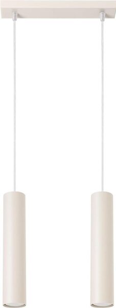 Sollux SL.1480 - Luster na lanku LAGOS 2xGU10/10W/230V krémová