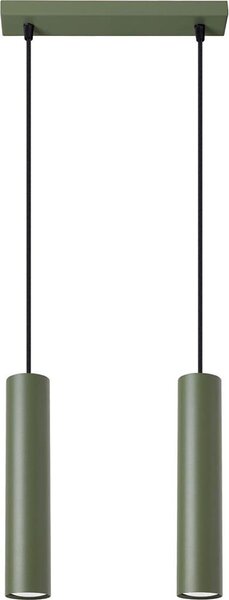 Sollux SL.1485 - Luster na lanku LAGOS 2xGU10/10W/230V zelená