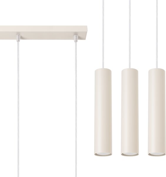 Sollux SL.1481 - Luster na lanku LAGOS 3xGU10/10W/230V krémová