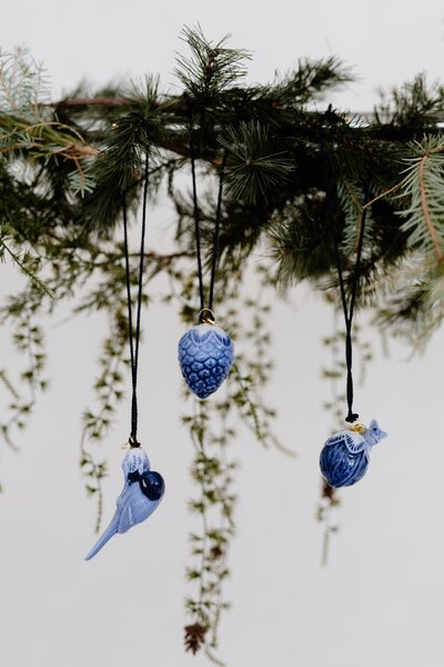 Vianočná ozdoba Blue Collectibles Pinecone 5,5 cm