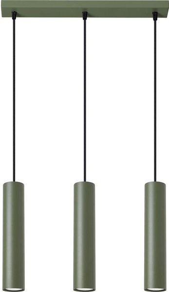 Sollux SL.1486 - Luster na lanku LAGOS 3xGU10/10W/230V zelená