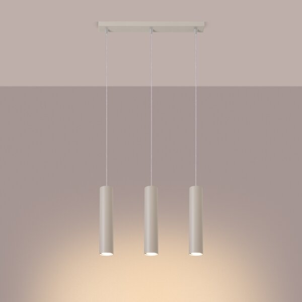 Sollux SL.1481 - Luster na lanku LAGOS 3xGU10/10W/230V krémová