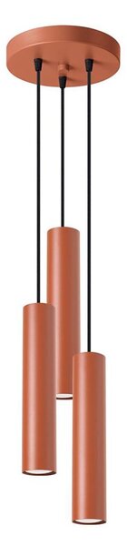 Sollux SL.1492 - Luster na lanku LAGOS 3xGU10/10W/230V červená