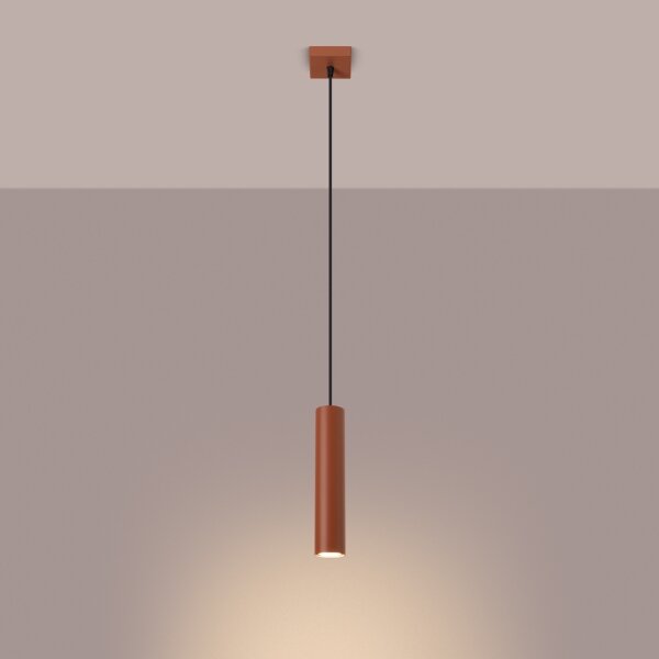 Sollux SL.1489 - Luster na lanku LAGOS 1xGU10/10W/230V červená