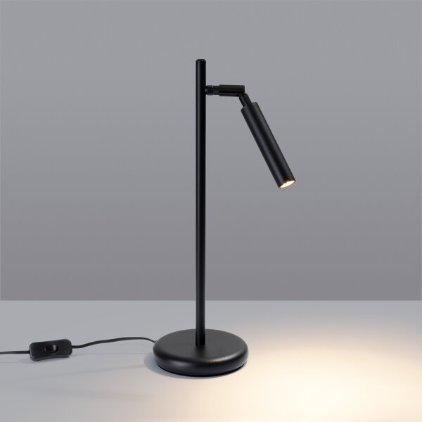 Sollux SL.1469 - Stolná lampa PASTELO 1xG9/8W/230V čierna