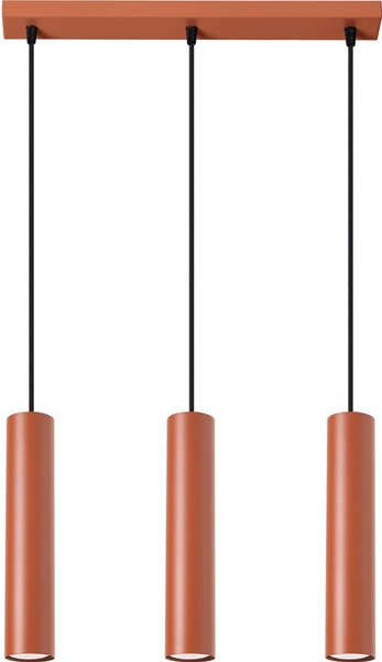 Sollux SL.1491 - Luster na lanku LAGOS 3xGU10/10W/230V červená